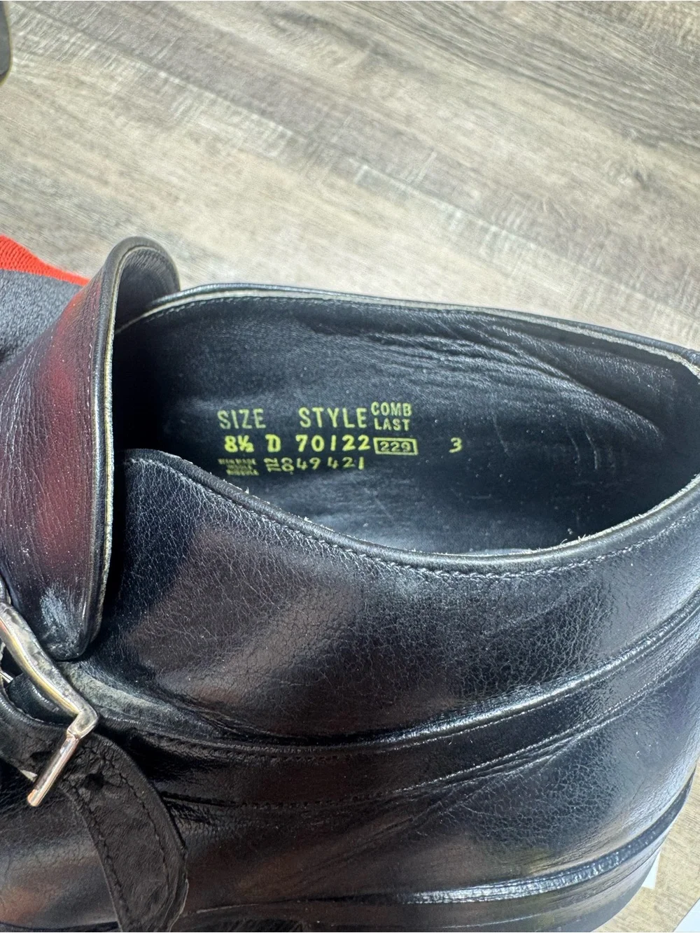 Men's Black Leather Chukka Boots with Side Buckle